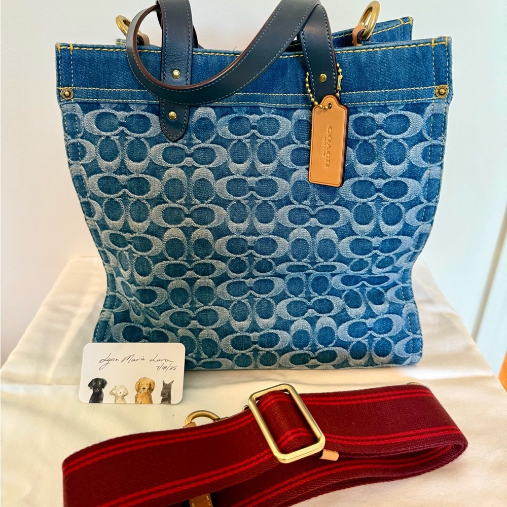 Coach Denim Medium Tote
